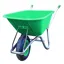 Carrimore 120 Litre Stable Wheelbarrow - Pneumatic Wheel - Green